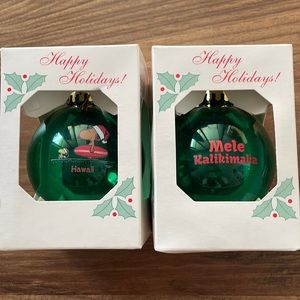 Snoopy Hawaii Christmas ornaments